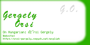 gergely orsi business card